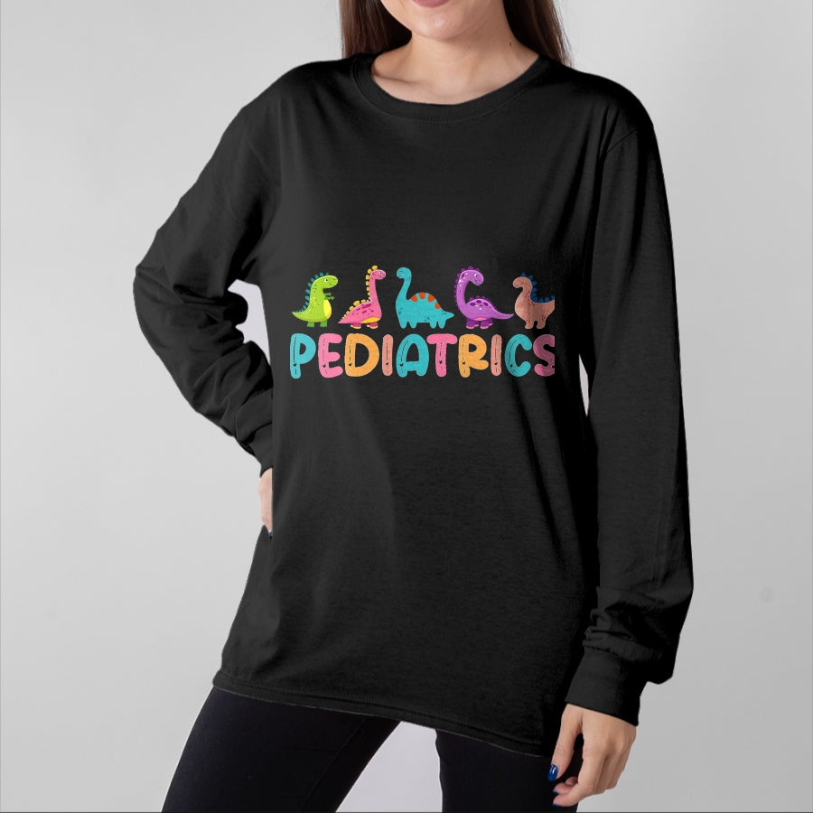 Best Doctor Shirt, Funny Doctor UnisexT-Shirt/Hoodie/Sweatshirt HLT00 - Pediatrics Dinosaurs Peds Nurse Crew Appreciation Pediatric T-Shirt, Men, Black, 3X-Large