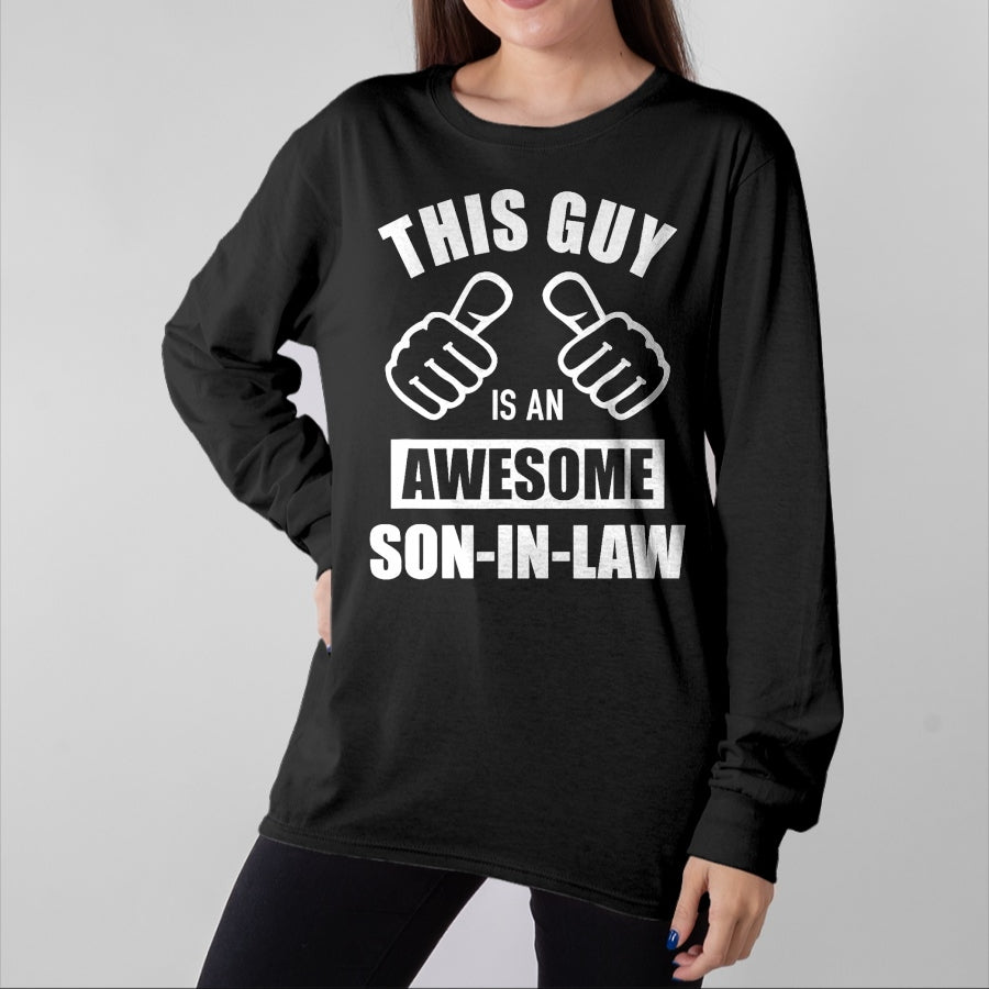 Best Wife Shirt, Wife and Husband Unisex T-Shirt/Hoodie/Sweatshirt HLT00 - This guy awesome son-in-law from father-in-law T-Shirt