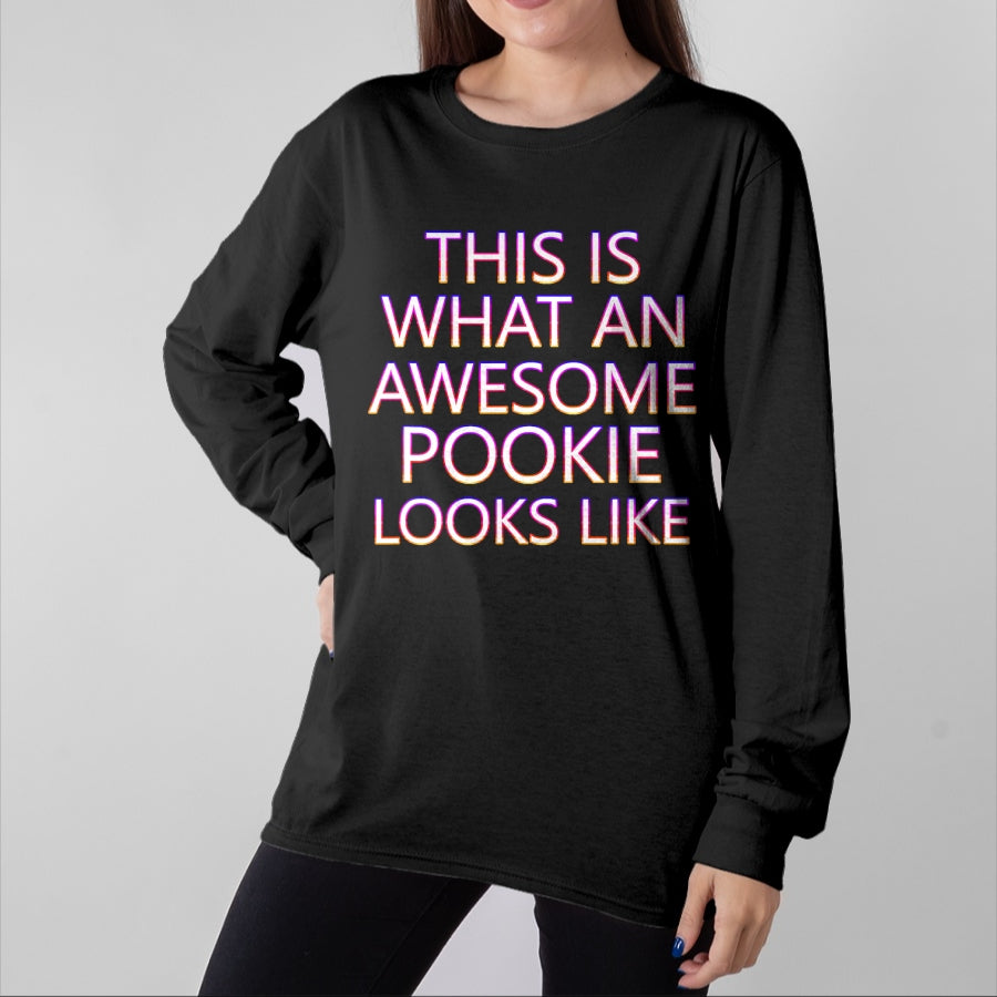 Best Wife Shirt, Wife and Husband Unisex T-Shirt/Hoodie/Sweatshirt HLT00 - Awesome Pookie White Letters Cute Husband Wife Funny Couple T-Shirt