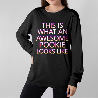 Best Wife Shirt, Wife and Husband Unisex T-Shirt/Hoodie/Sweatshirt HLT00 - Awesome Pookie White Letters Cute Husband Wife Funny Couple T-Shirt
