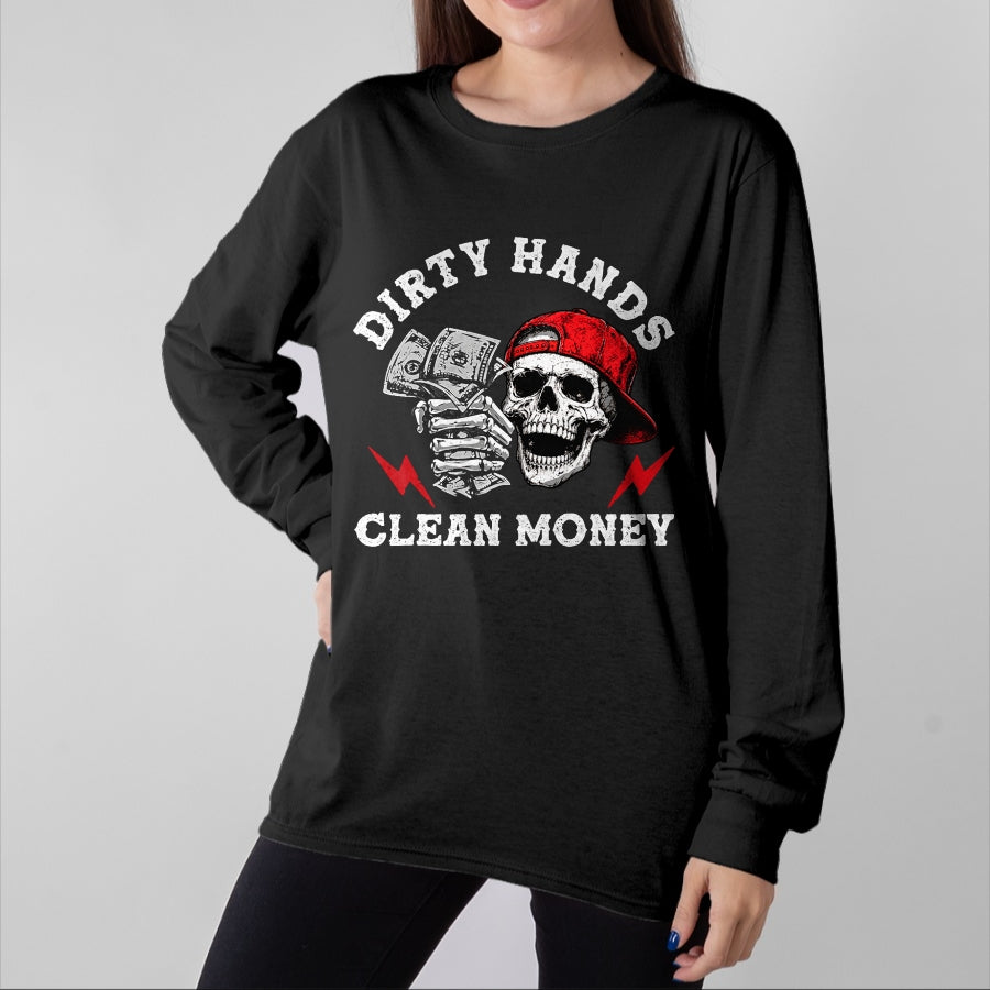 Best Mechanic Life Shirt, Funny Mechanic UnisexT-Shirt/Hoodie/Sweatshirt HLT00 - Mechanic Dirty Hands Clean Car Money Automotive Men Women T-Shirt (1)
