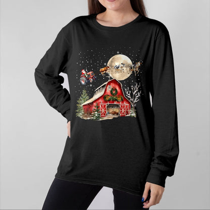 Best Farmer Life Shirt, Funny Farmer UnisexT-Shirt/Hoodie/Sweatshirt HLT00 - Funny Santa Claus Tractor Cows Farm Farmer Christmas Holiday T-Shirt