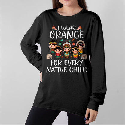 Native American T-Shirts, Vintage Native American Unisex T-Shirt/Hoodie/Sweatshirt HLT00 - Wear orange for every American native Indian children