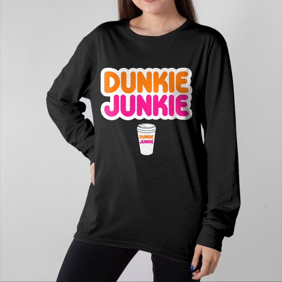 Best Thanksgiving Family Shirt , Funny Thanksgiving UnisexT-Shirt/Hoodie/Sweatshirt HLT00 - Funny Dunkie Junkie Coffee Love Funny Coffee Saying T-Shirt