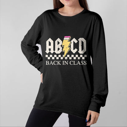 Best Student Shirt, Funny Back To School UnisexT-Shirt/Hoodie/Sweatshirt HLT00 - Boys Girls Teachers Rock Back to School ABCD Back in Class T-Shirt, Men, Black, 3X-Large