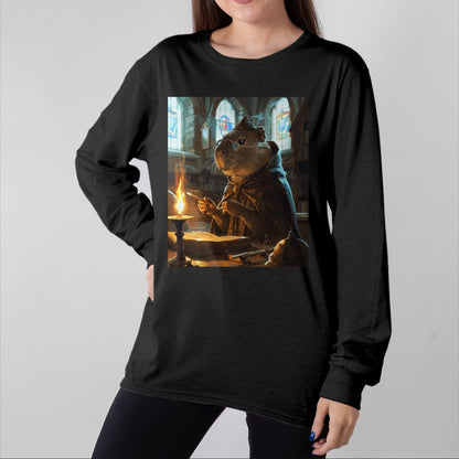 Cute Capybara Shirt, Funny Capybara Unisex T-Shirt/Hoodie/Sweatshirt HLT00 - Funny Graphic Capybara Long Sleeve T-Shirt (21)