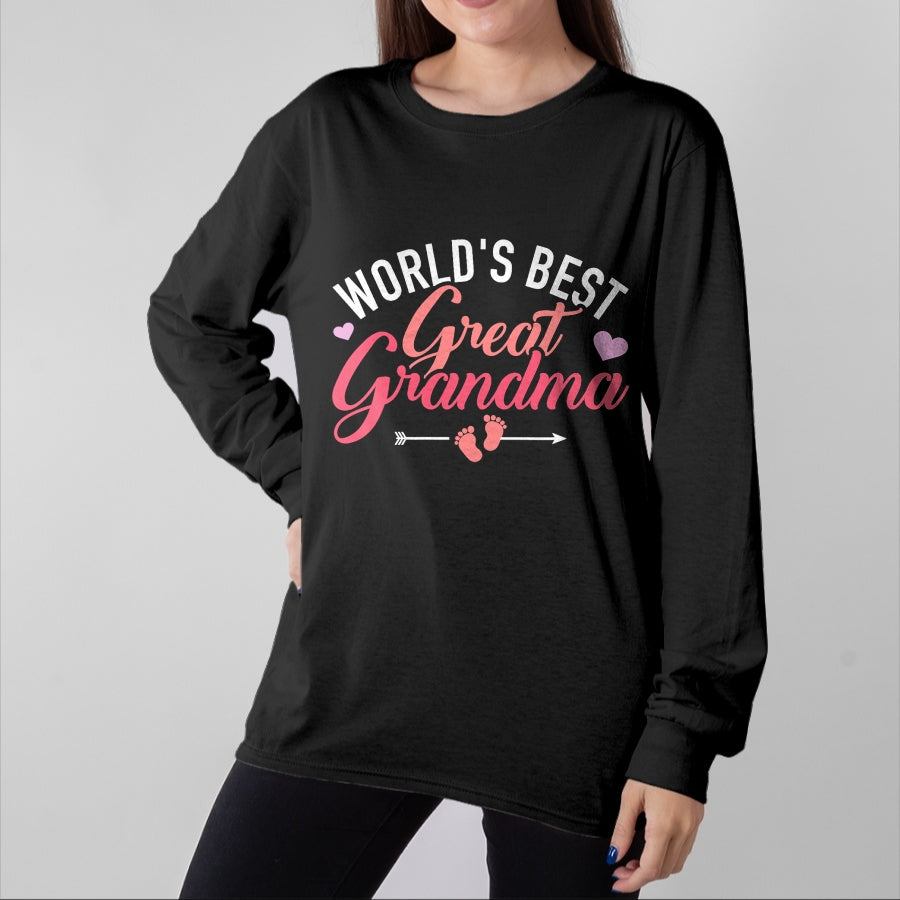 Best Grandma Shirt, Proud Grandma Unisex T-Shirt/Hoodie/Sweatshirt HLT00 - World's best great grandma T-Shirt