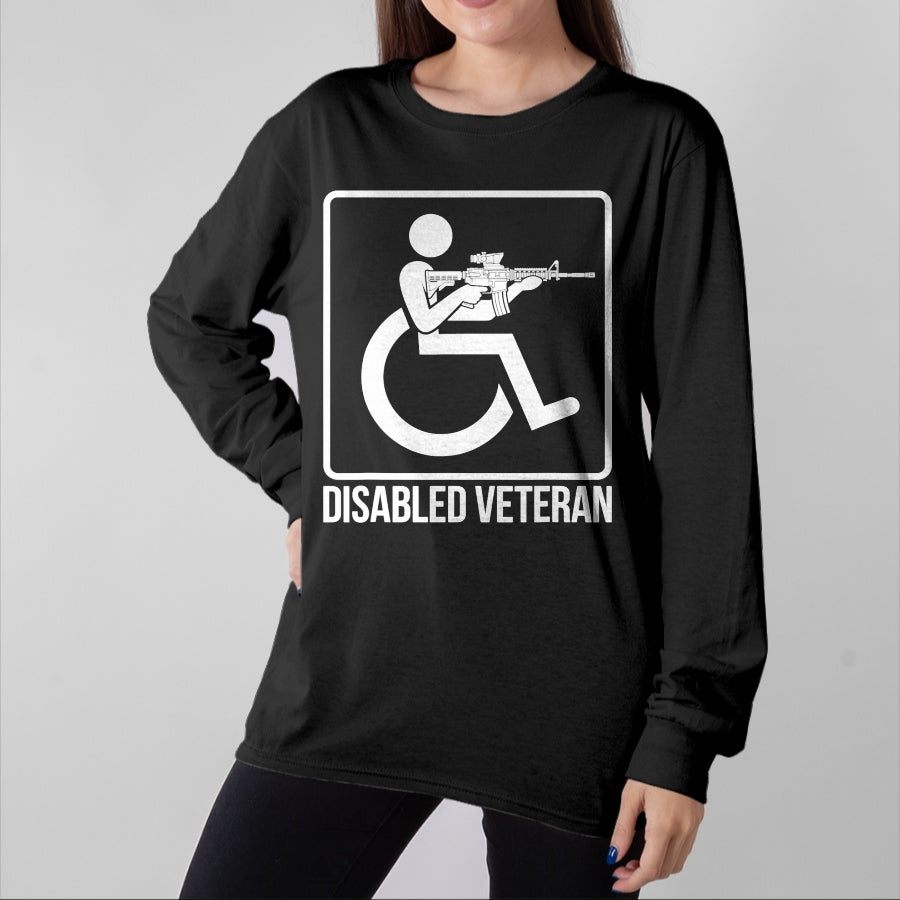 Proud Veteran Shirt, Funny Veteran UnisexT-Shirt/Hoodie/Sweatshirt HLT00 - Disabled Veteran US Military Handicap Vet Combat Veteran T-Shirt