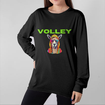 Funny Pickleball Shirt, Pickleball Lover Unisex T-Shirt/Hoodie/Sweatshirt HLT00 - Volley Llama Funny Pickleball Shirt Long Sleeve T-Shirt