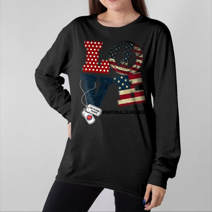 Gift for Mom Shirt, Funny Mom Unisex T-Shirt/Hoodie/Sweatshirt HLT00 - Love National Guard Mom Graduation Proud National Guard Mom T-Shirt