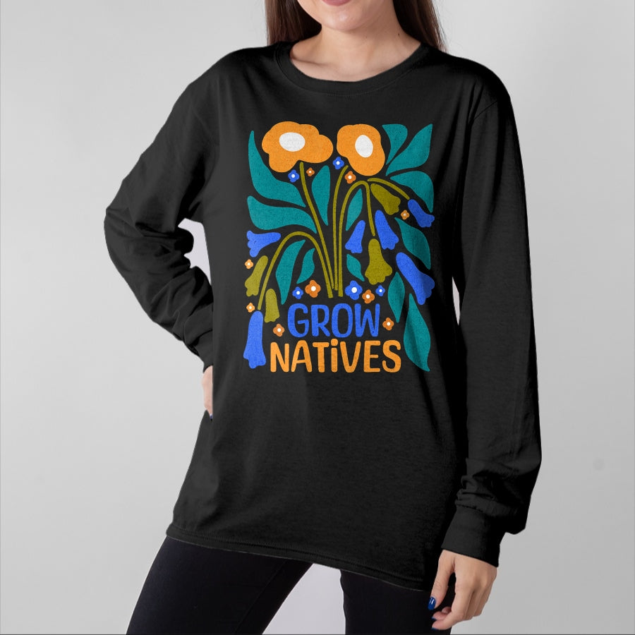 Native American T-Shirts, Vintage Native American Unisex T-Shirt/Hoodie/Sweatshirt HLT00 - Grow Natives for Gardeners Who Grow Native Plants