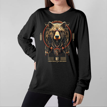 Native American T-Shirts, Vintage Native American Unisex T-Shirt/Hoodie/Sweatshirt HLT00 - Bear Native American Mountain Forest Wildlife Bears Lover