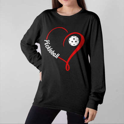 Funny Pickleball Shirt, Pickleball Lover Unisex T-Shirt/Hoodie/Sweatshirt HLT00 - Love Pickleball Long Sleeve T-Shirt