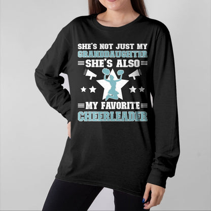 Best Grandpa Shirt, Proud Grandpa Unisex T-Shirt/Hoodie/Sweatshirt HLT00 - My Granddaughter Cheer Grandpa Of A Cheerleader Grandfather T-Shirt