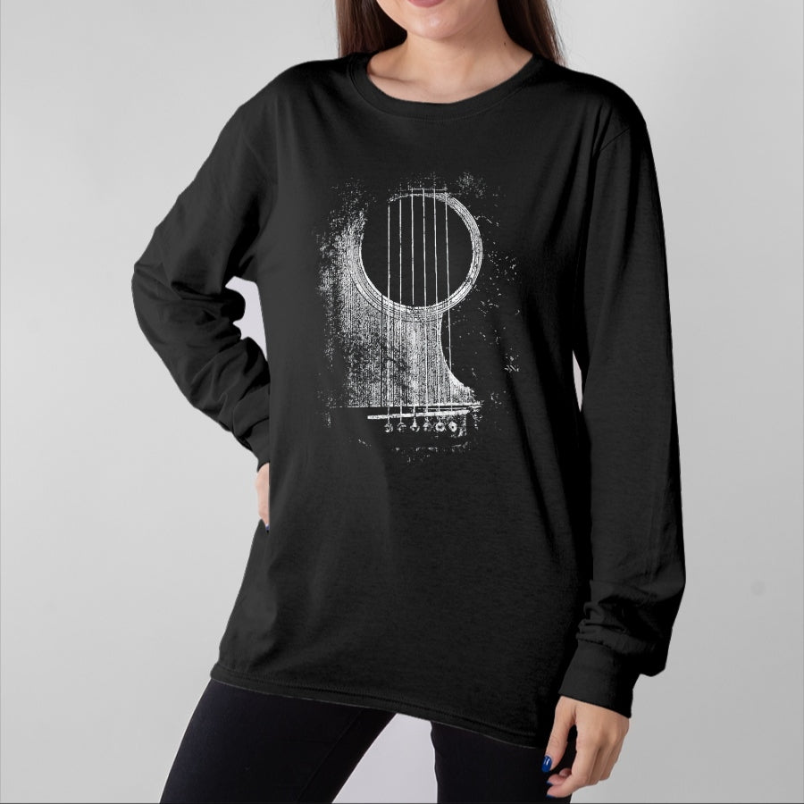 Guitar Lover Shirt, Funny Guitar UnisexT-Shirt/Hoodie/Sweatshirt HLT00 - Acoustic Guitar Player Six String Classic Rock & Roll T-Shirt, Men, Black, 3X-Large