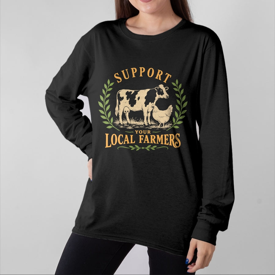 Best Farmer Life Shirt, Funny Farmer UnisexT-Shirt/Hoodie/Sweatshirt HLT00 - Support Your Local Farmers Farm Agriculture T-Shirt