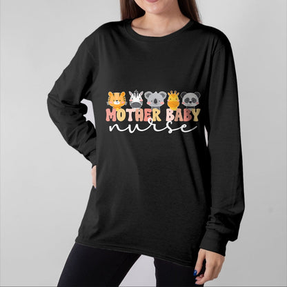 Funny Nurse Shirt, Nurse Unisex T-Shirt/Hoodie/Sweatshirt HLT00 - Mother Baby Nurse Boho Postpartum Nurse Mom Baby Nurse T-Shirt