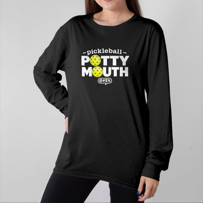 Funny Pickleball Shirt, Pickleball Lover Unisex T-Shirt/Hoodie/Sweatshirt HLT00 - Pickleball Potty Mouth Funny Player Humor T-Shirt