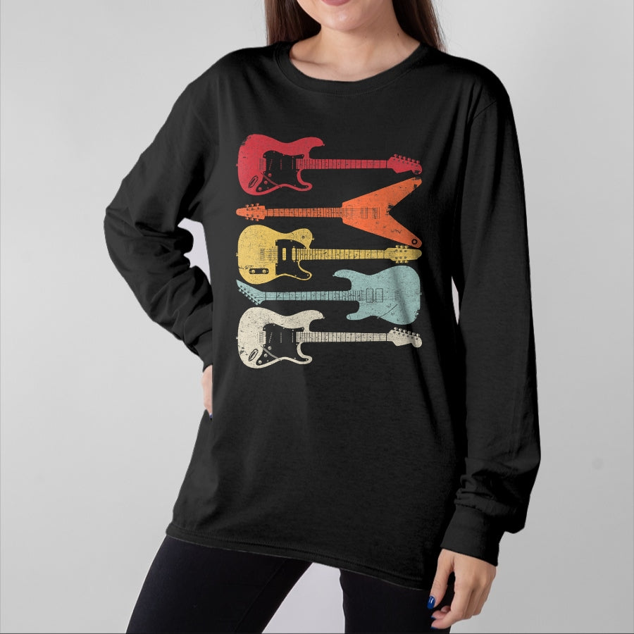 Guitar Lover Shirt, Funny Guitar UnisexT-Shirt/Hoodie/Sweatshirt HLT00 - Guitar Shirt. Retro Style Gift for Guitarist T-Shirt