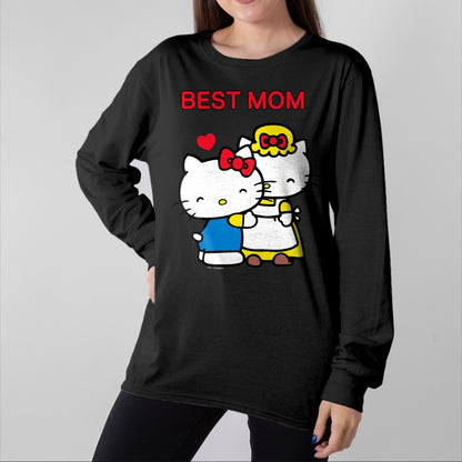Gift for Mom Shirt, Funny Mom Unisex T-Shirt/Hoodie/Sweatshirt HLT00 - Hello Kitty Mother's Day Best Mom Tee Shirt T-Shirt