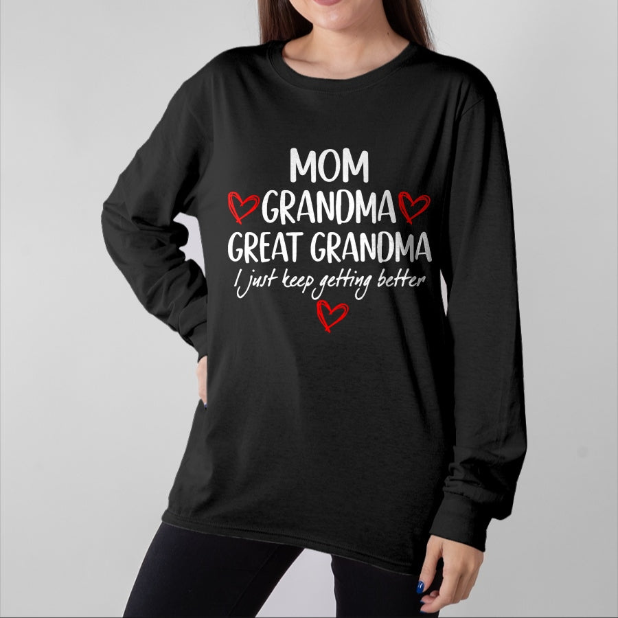 Best Grandma Shirt, Proud Grandma Unisex T-Shirt/Hoodie/Sweatshirt HLT00 - Gifts for Grandma from Grandkids Mom Grandma Great Grandma T-Shirt