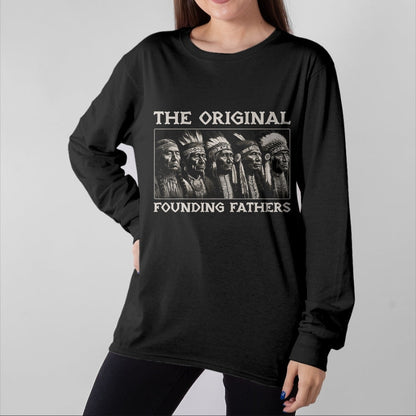 Native American T-Shirts, Vintage Native American Unisex T-Shirt/Hoodie/Sweatshirt HLT00 - The Original Founding Fathers Vintage Native American Indian