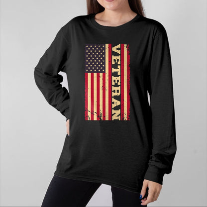 Proud Veteran Shirt, Funny Veteran UnisexT-Shirt/Hoodie/Sweatshirt HLT00 - Veteran Veterans Day USA United States America American Flag T-Shirt (1)