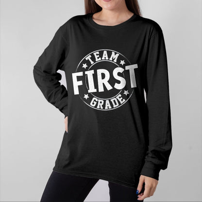 Best Student Shirt, Funny Back To School UnisexT-Shirt/Hoodie/Sweatshirt HLT00 - Team First Grade Teacher Student Back to School 1st Grade T-Shirt, Youth, Kelly Green, X-Small
