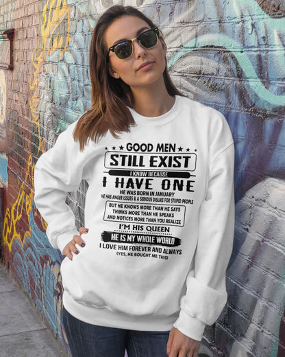 January - Good men Still Exist - gift for your girlfriend, wife from Husband - NINA01 (SKU-GM-01)