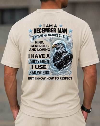 DECEMBER - I AM A MAN KIND, GENEROUS AND LOVING - BIRTHDAY CASUAL SUIT FOR MEN - NINA12 (SKU2607-256-12) | Waffle casual suit A09-739