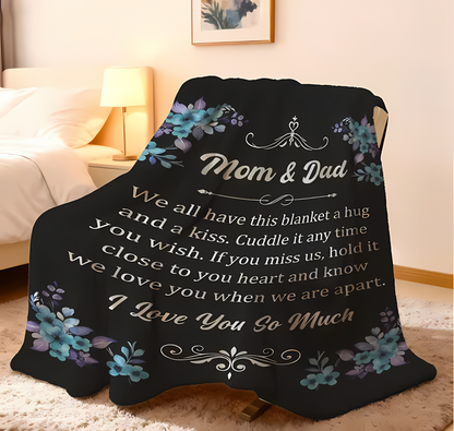 Special Gift For Your Mom and Dad Blanket - From Son