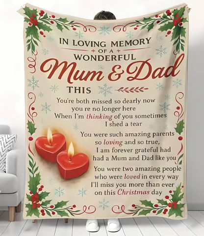 Special Gift For Your Mom and Dad Blanket - From Daughter