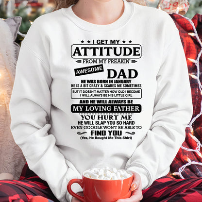JANUARY - I WILL ALWAYS BE HIS LITTLE GIRL AND HE WILL ALWAYS BE MY LOVING FATHER - FROM DAD - NINA01 (SKU2605-120-01)