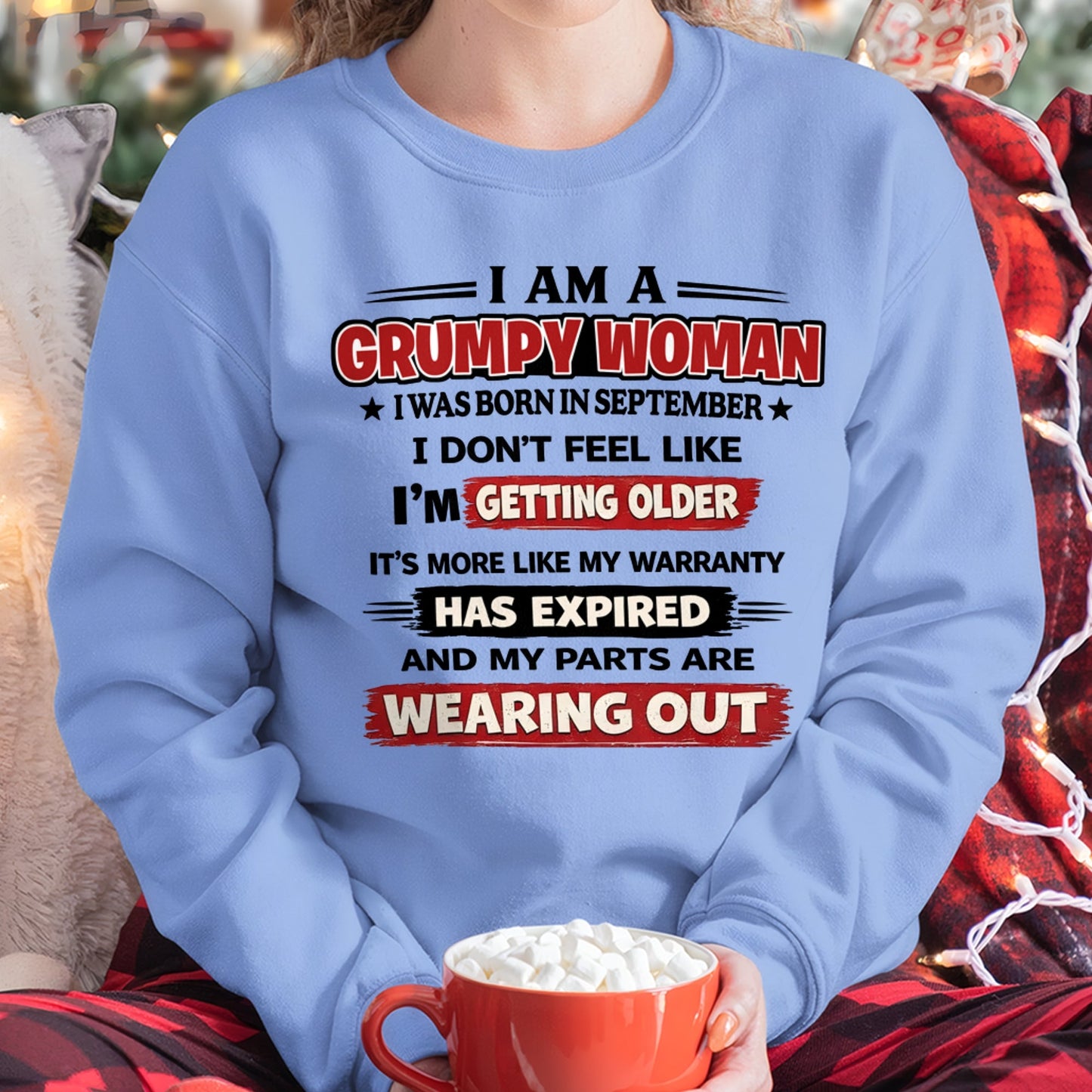 NINA09 - Funny Grumpy Woman Shirt Born in September – Birthday Gift Idea - FMA (SKU2602-177-09)