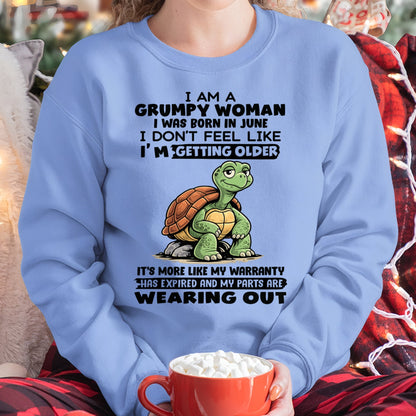 NINA06 - Funny Grumpy Woman Shirt Born in June – Birthday Gift Idea - FMA (SKU2602-178-06)