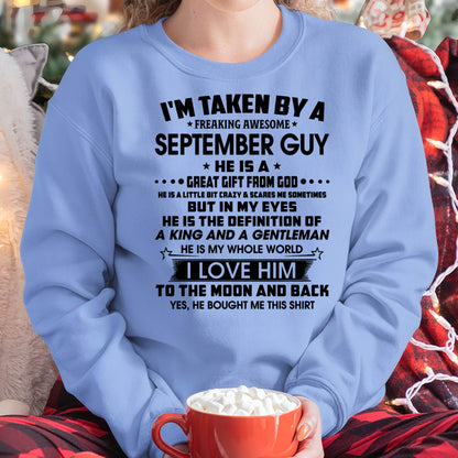 SEPTEMBER - HE IS THE DEFINITION OF A KING AND A GENTLEMAN I LOVE HIM TO THE MOON AND BACK - FROM HUSBAND - NINA09 (SKU2605-95-09)
