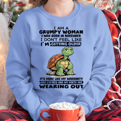 NINA11 - Funny Grumpy Woman Shirt Born in November – Birthday Gift Idea - FMA (SKU2602-178-11)