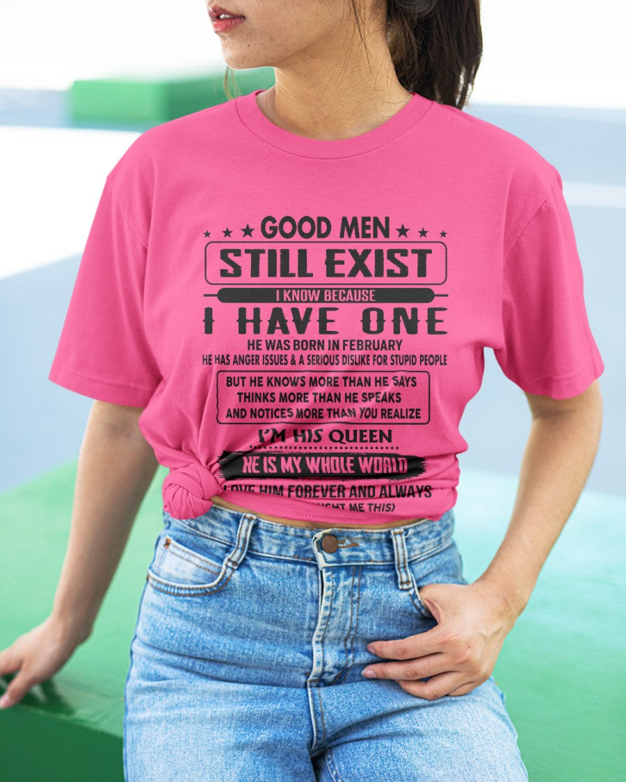 February - Good men Still Exist - gift for your girlfriend, wife from Husband - NINA02 (SKU-GM-02)