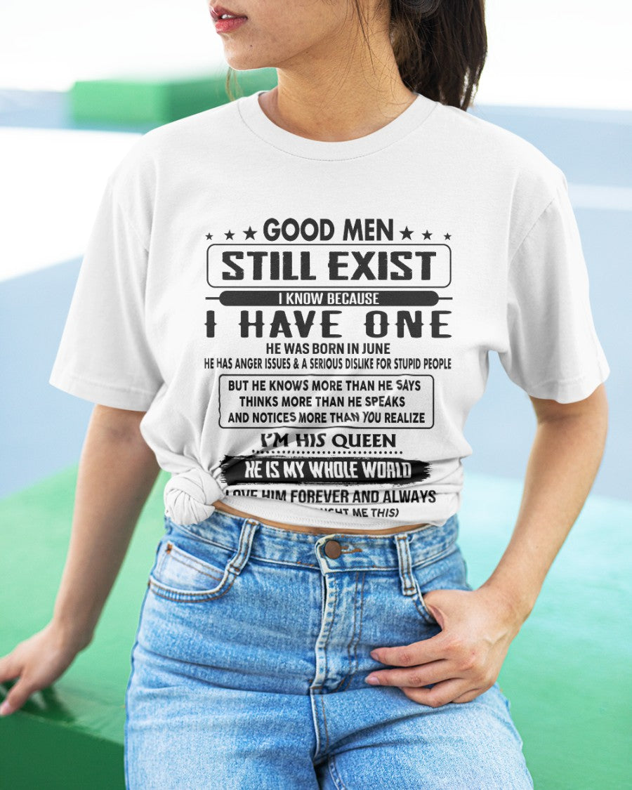 June - Good men Still Exist - gift for your girlfriend, wife from Husband - NINA06 (SKU-GM-06)