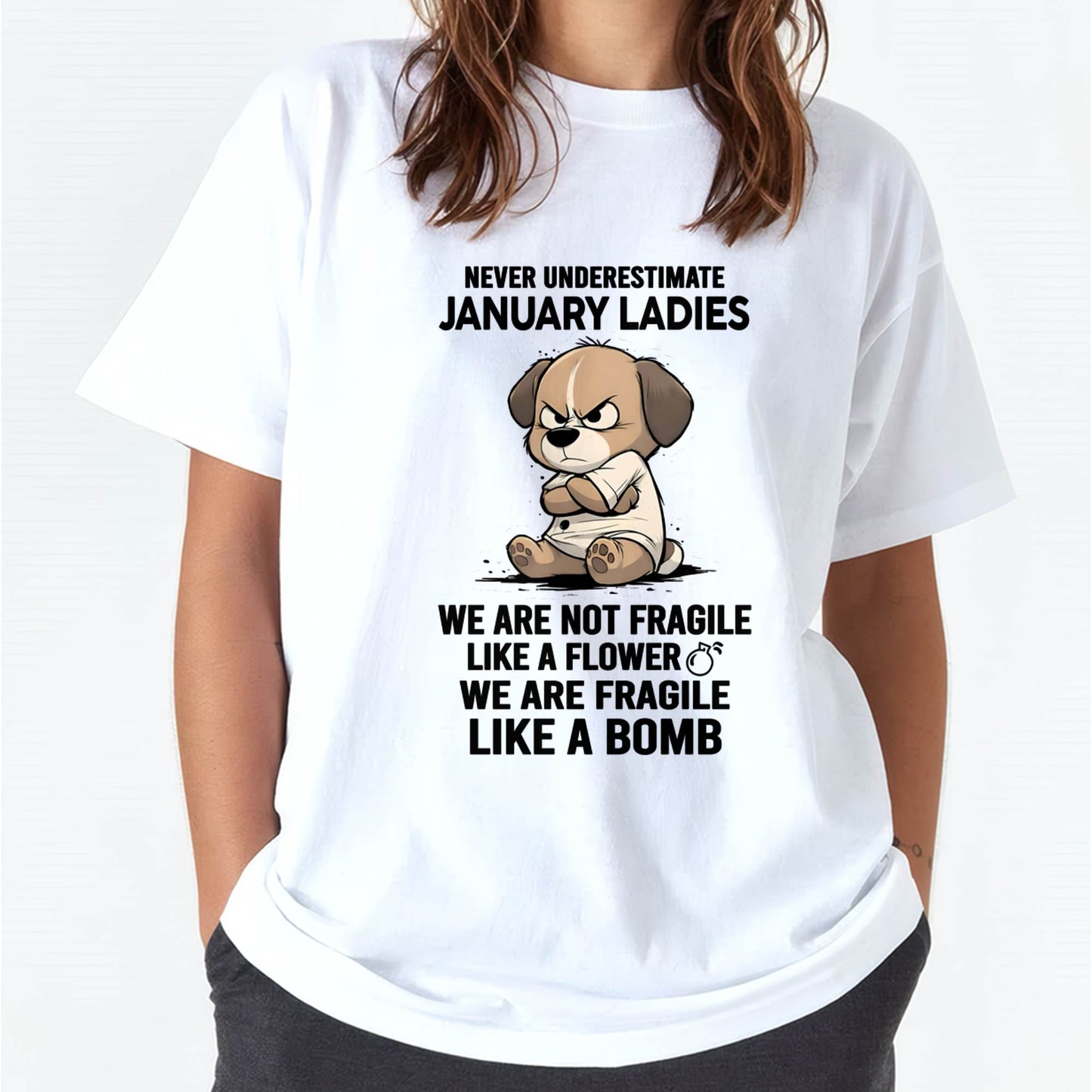 JANUARY - WE ARE NOT FRAGILE LIKE A FLOWER WE ARE FRAGILE LIKE A BOMB - FMA - NINA01 (SKU2603-351-01)