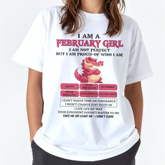February Girl Shirt – Birthday Gift for Women - NINA02 FMA (SKU10-80-02)