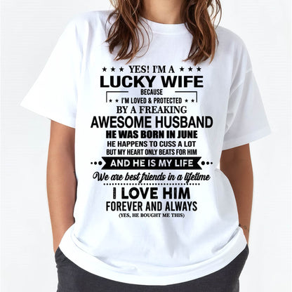 JUNE - YES! I'M A LUCKY WIFE BECAUSE I'M LOVED & PROTECTED BY A FREAKING AWESOME HUSBAND - FROM HUSBAND - NINA06 (SKU26T-01272-06)
