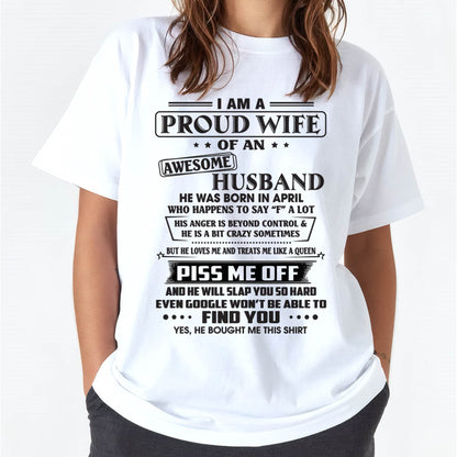 APRIL - HE WILL SLAP YOU SO HARD EVEN GOOGLE WON’T BE ABLE TO FIND YOU - FROM HUSBAND - NINA04 (SKU2602-81-04)