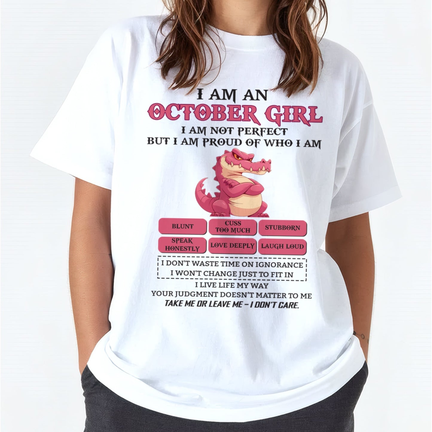 October Girl Shirt – Birthday Gift for Women - NINA10 FMA (SKU10-80-10)