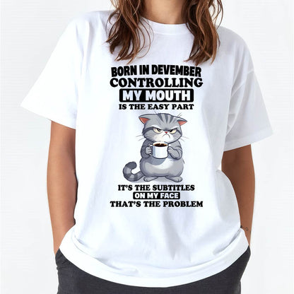 DECEMBER - CONTROLLING MY MOUTH IS THE EASY PART IT’S THE SUBTITLES ON MY FACE THAT’S THE PROBLEM - FMA - NINA12 (SKU2604-191-12)