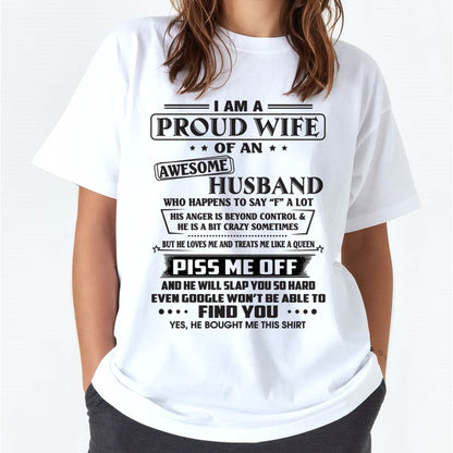 HE WILL SLAP YOU SO HARD EVEN GOOGLE WON’T BE ABLE  TO FIND YOU - FROM HUSBAND - NINA00 (SKU2602-81-00)