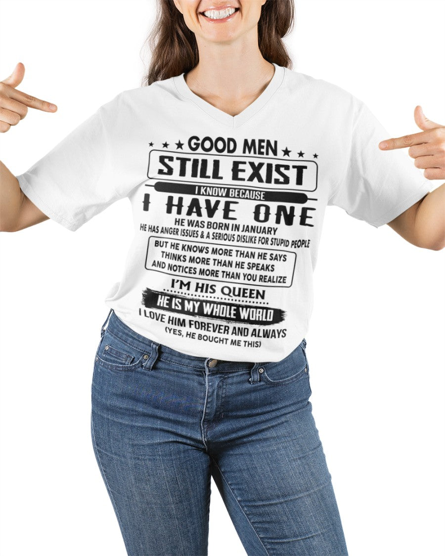 January - Good men Still Exist - gift for your girlfriend, wife from Husband - NINA01 (SKU-GM-01)