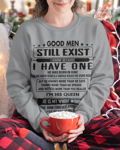 June - Good men Still Exist - gift for your girlfriend, wife from Husband - NINA06 (SKU-GM-06)