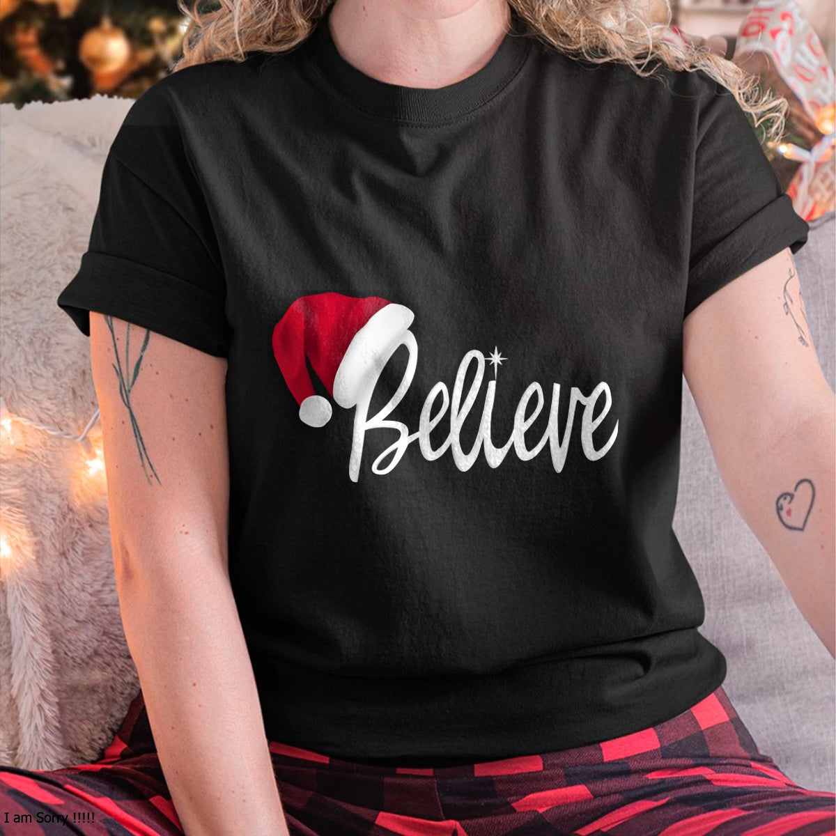 Christmas Long Sleeve T-Shirt - Believe in Santa Claus Shirt - Christmas Unisex T-Shirt/Hoodie/Sweatshirt - NINA00