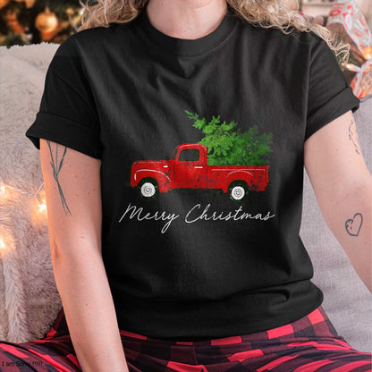 Christmas Shirts for Family, Funny christmas shirts, Christmas Unisex T-Shirt/Hoodie/Sweatshirt HLT00 - Vintage Wagon Christmas - Tree on Car Xmas Vacation T-Shirt